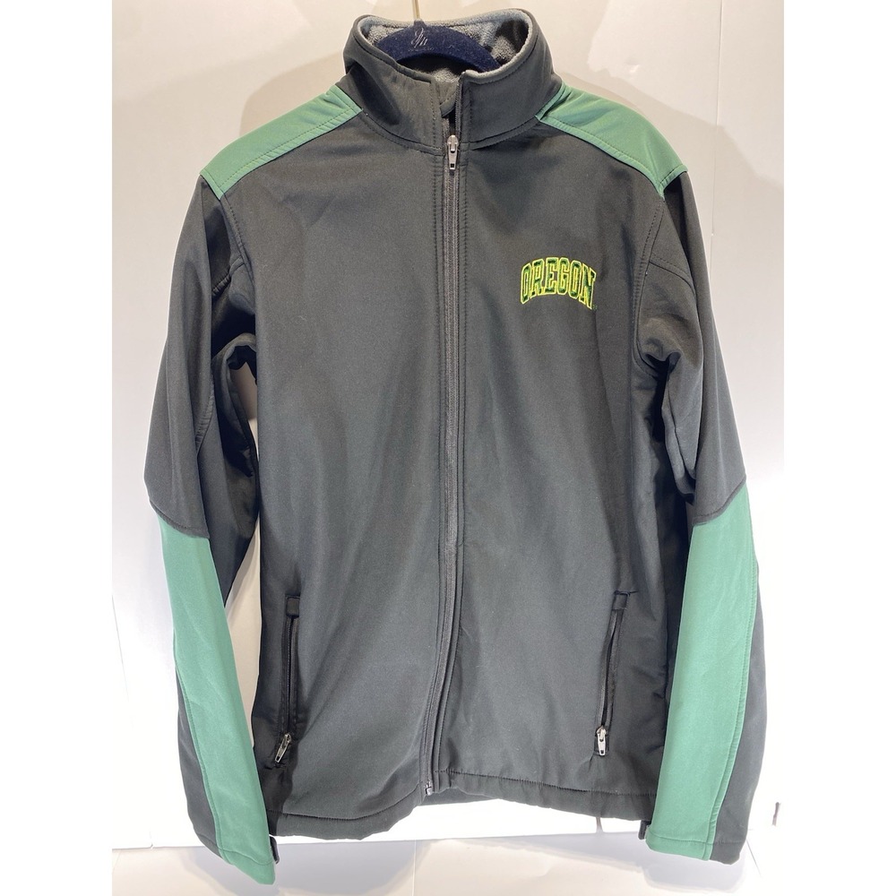 University of Oregon Ducks Softshell Jacket Men's Small Fleece Lined‎ Zip